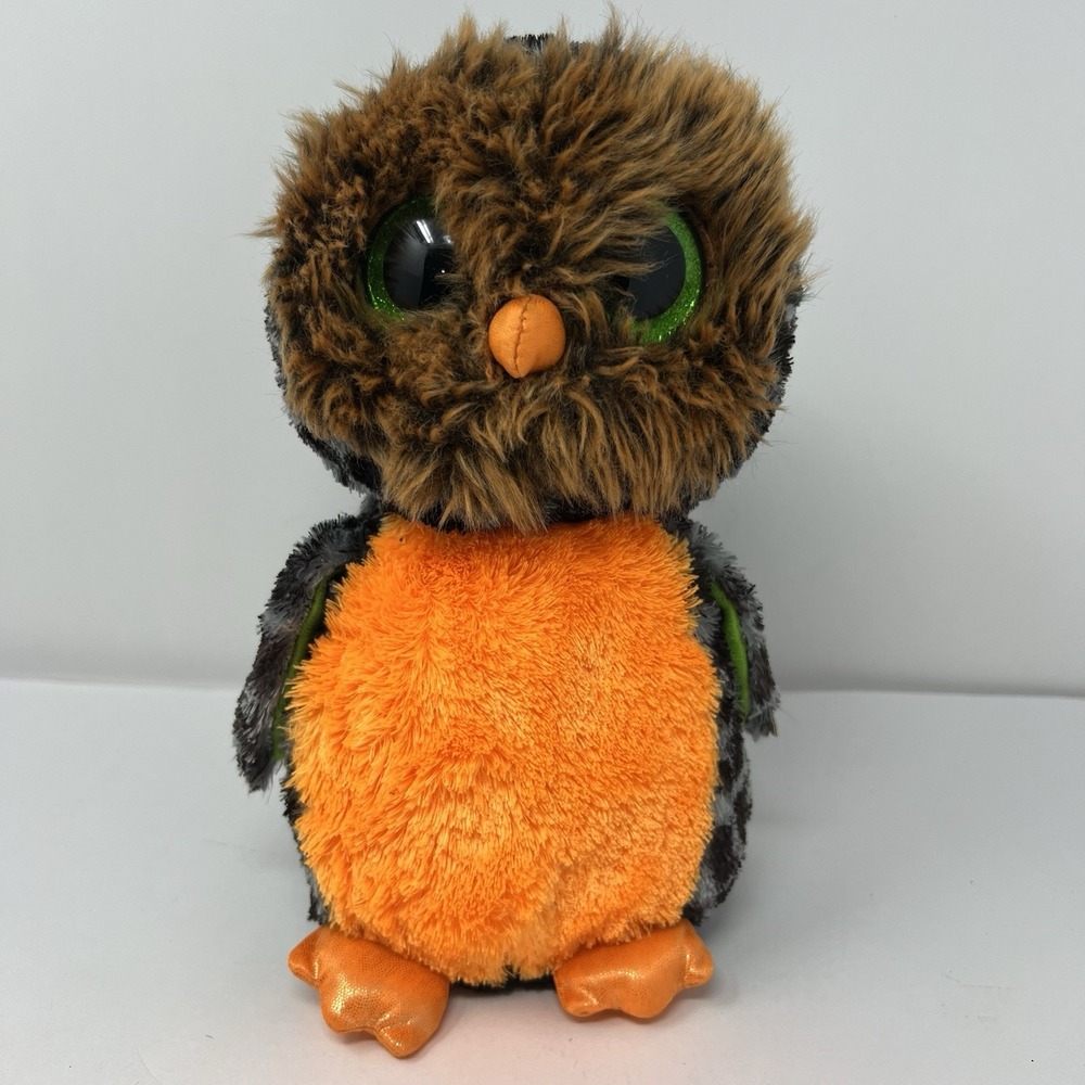 Ty Midnight Halloween Owl Plush Bird Stuffed Animal Toy